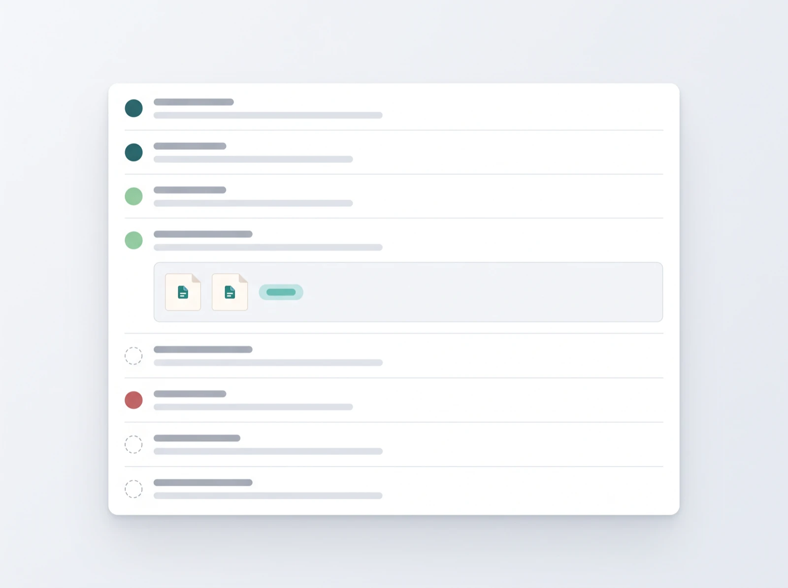 A requirement and its linked evidence in the KinopiQ app
